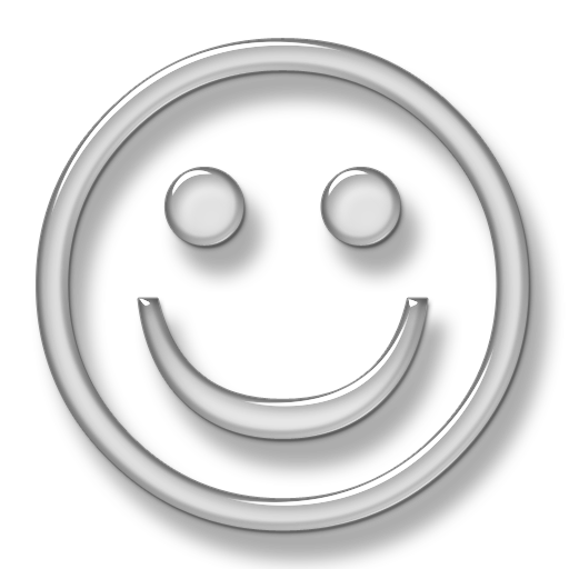 d transparent glass icon symbols shapes smiley face